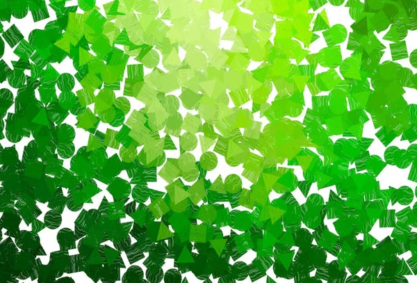 Светло Зеленый Желтый Вектор Искушают Кристаллами Кругами Скворечниками Абстрактная Градиентная — стоковый вектор