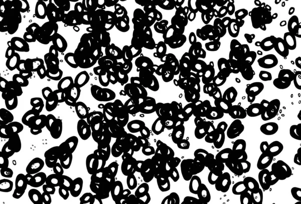 Черно Белый Векторный Рисунок Сферами Блестящие Абстрактные Иллюстрации Размытыми Капельками — стоковый вектор