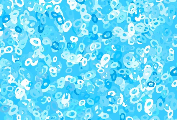 Bleu Clair Couverture Vectorielle Verte Avec Des Taches Bulles Floues — Image vectorielle