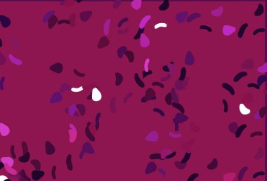 Memphis şekilli açık pembe vektör şablonu. Soyut gradyan şekilli basit renkli çizimler. Kartvizitiniz için modern tasarım.