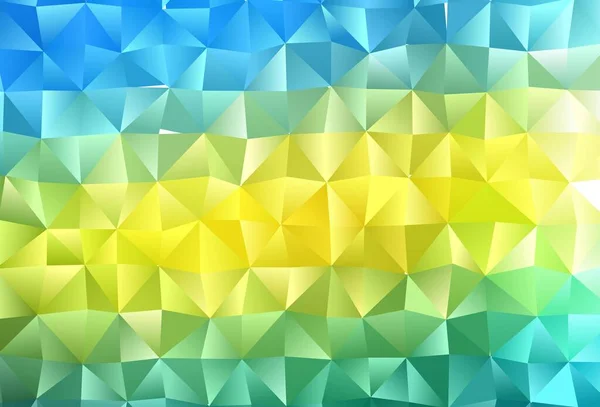 Light Blue Yellow Vector Low Poly Layout Brand New Colorful — Stock Vector