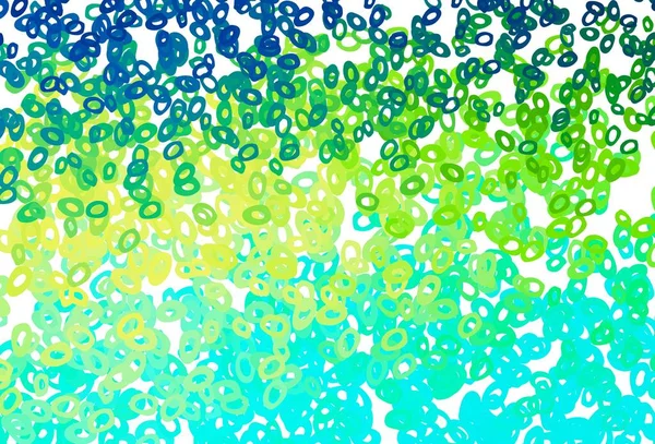 Ljusblå Gul Vektor Mönster Med Sfärer Vacker Färgad Illustration Med — Stock vektor