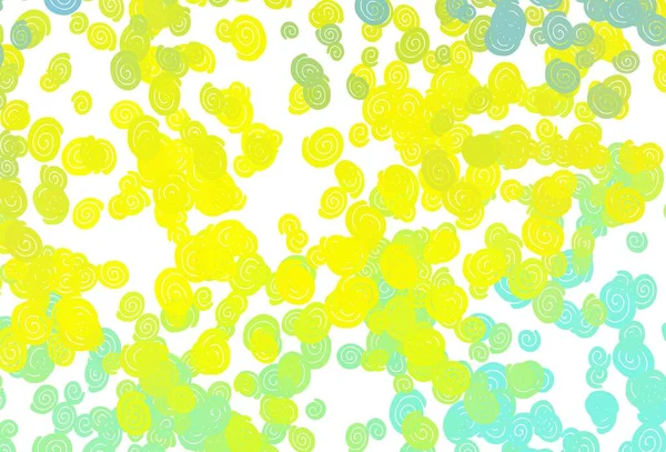 Hellgrüne Gelbe Vektorvorlage Mit Abstrakten Linien Brandneue Farbige Illustration Marmorstil — Stockvektor
