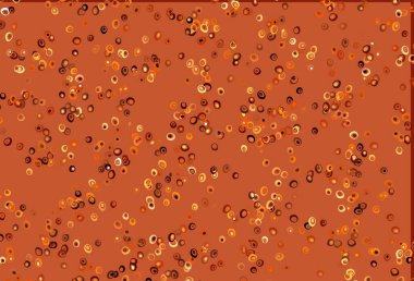 Açık Turuncu vektör benekli. Bulanık dekoratif tasarım baloncuklu soyut tarzda. Posterler, afişler için tasarım.