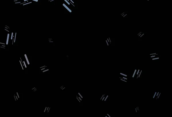 Dunkelschwarze Vektorschablone Mit Wiederholten Sticks Dekorative Leuchtende Illustration Mit Linien — Stockvektor