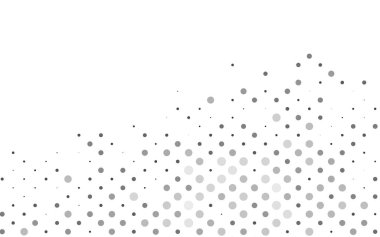 Açık Gümüş, noktalı gri vektör arkaplanı. Soyut arka planda bulanık kabarcıklar ve renkli gradyan. Suyun deseni, yağmur damlaları.