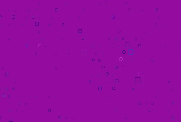 Rose Clair Couverture Vectorielle Bleue Avec Des Cercles Des Cubes — Image vectorielle