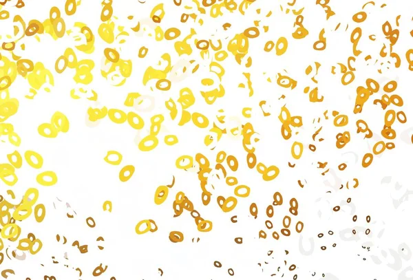Світло Жовте Помаранчеве Векторне Компонування Формами Кола Сучасна Абстрактна Ілюстрація — стоковий вектор