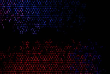 Koyu mavi, kare şeklinde kırmızı vektör şablonu. Dikdörtgenli soyut gradyan çizimi. İş ilanınız için akıllı tasarım.