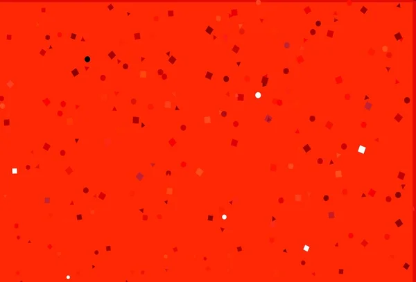Disposition Vectorielle Rouge Clair Avec Cercles Lignes Rectangles Cercles Lignes — Image vectorielle