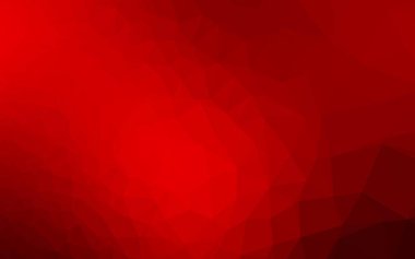 Açık kırmızı vektör soyut çokgen örtüsü. Gradyanı olan üçgen geometrik örnek. İş tasarımınız için yepyeni bir tarz.