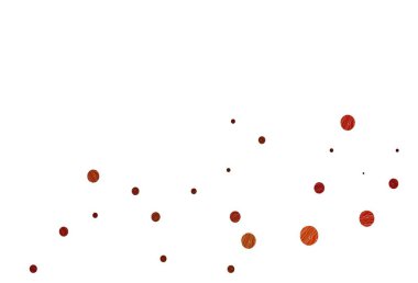 Açık turuncu arkaplan ve noktalar. Doğa tarzında bulanık halkaları olan güzel renkli çizimler. Marka kitabın için tamamen yeni bir şablon.