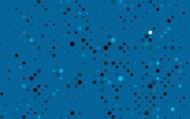 Çember şekilli açık mavi vektör düzeni. Bulanık dekoratif tasarım baloncuklu soyut tarzda. Suyun deseni, yağmur damlaları.