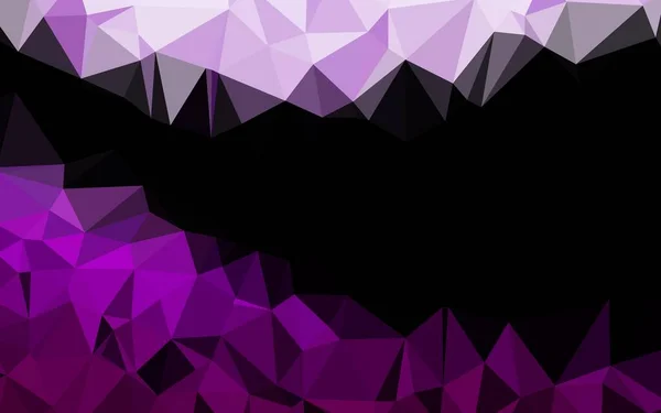 Light Purple Vektor Verschwommenes Dreieck Vorlage Bunte Illustration Origami Stil — Stockvektor