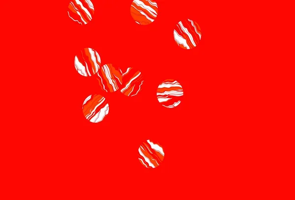 Texture Vectorielle Rouge Clair Avec Disques Illustration Abstraite Scintillante Avec — Image vectorielle