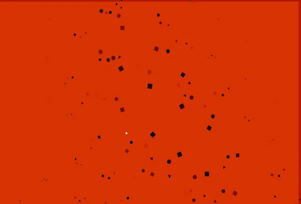 Φωτεινό Κόκκινο Διάνυσμα Φόντο Τρίγωνα Κύκλους Κύβους Αφηρημένη Εικόνα Πολύχρωμες — Διανυσματικό Αρχείο