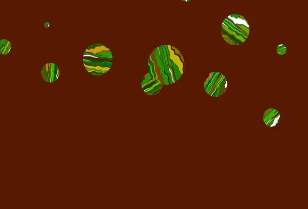 Hellgrüne Rote Vektorhülle Mit Flecken Illustration Mit Einer Reihe Leuchtender — Stockvektor