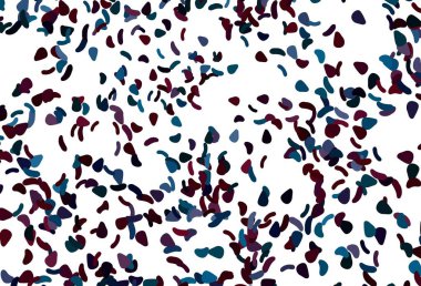 Açık mavi, soyut şekilli kırmızı vektör arkaplanı. Renkli rastgele şekillerle modern soyut illüstrasyon. İşiniz için en iyi akıllı tasarım.