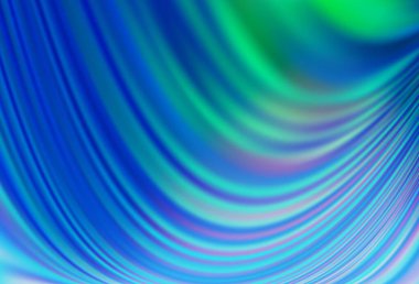 Açık mavi, eğri çizgileri olan yeşil vektör arkaplan. Mermer stilinde tamamen yeni bir renk çizimi. Marka kitabı için zarif desen.