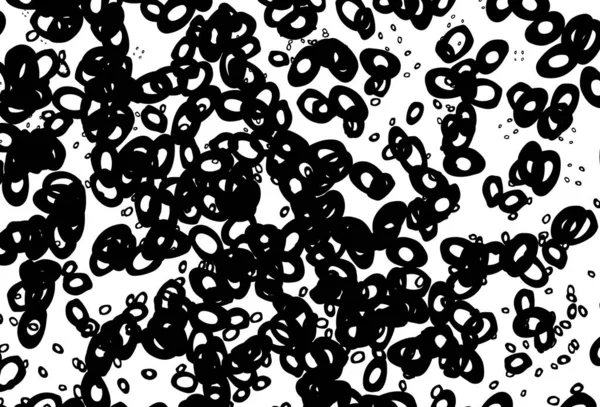 Черно Белый Векторный Рисунок Сферами Абстрактная Иллюстрация Цветными Пузырями Стиле — стоковый вектор