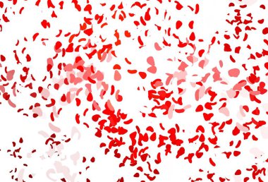 Rastgele biçimlerde açık kırmızı vektör dokusu. Modern tarzda değişen renkli kaotik formlar. Kartvizitiniz için modern tasarım.