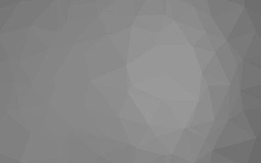 Açık gümüş, gri vektör düşük polimerli doku. Gradyanı olan üçgen geometrik örnek. İşiniz için en iyi üçgen tasarım..