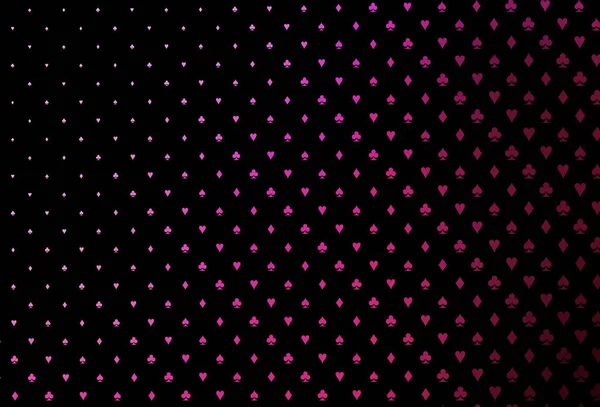 Tapa Vectorial Rosa Oscuro Con Símbolos Apuesta Ilustración Brillante Con — Vector de stock