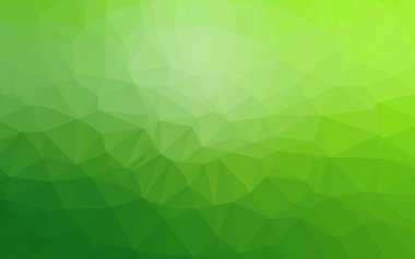 Açık yeşil vektör çokgen desen. Çokgen şekilli bir örnek. İş tasarımınız için tamamen yeni bir şablon.