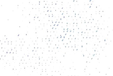 Açık mavi vektör dokusu ile erkek, dişi ikonlar. Renkli cinsiyet sembollü soyut illüstrasyon. TV reklamları için basit tasarım.