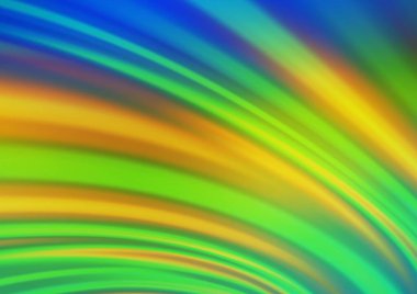 Koyu mavi, sarı vektör desenli, çizgili, oval. Bulanık baloncuk şekilli bir örnek. Web siteniz için mermer tasarımı.