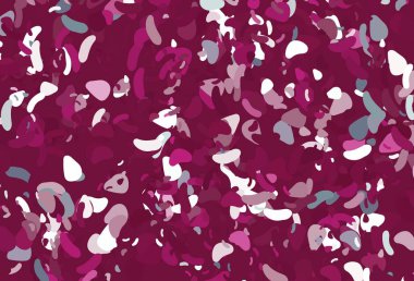 Memphis şekilli açık pembe vektör şablonu. Soyut gradyan şekilli basit renkli çizimler. Kartvizitiniz için modern tasarım.