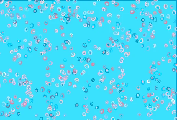 Bleu Clair Motif Vectoriel Rouge Avec Sphères Illustration Avec Ensemble — Image vectorielle