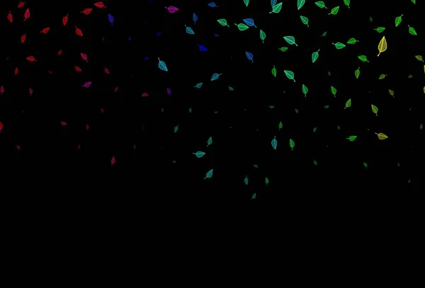 Темная Разноцветная Векторная Текстура Rainbow Новая Красочная Иллюстрация Стиле Каракулей — стоковый вектор