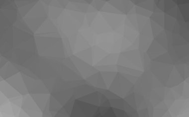 Açık gümüş, gri vektör bulanık üçgen şablonu. Gradyanı olan üçgen geometrik örnek. Arkaplan için desenli kalıp.