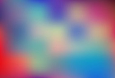 Açık mavi, kırmızı vektör bulanık ve renkli şablon. Bokeh tarzında tamamen yeni bir renk çizimi. Tasarımınız için akıllı doku.