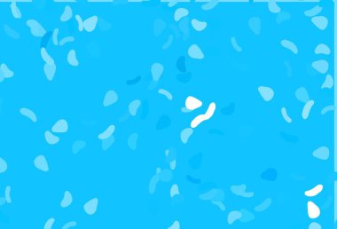 Rastgele biçimlerde hafif BLUE vektör dokusu. Renkli rastgele şekillerle modern soyut illüstrasyon. Duvar kağıtları için zarif tasarım.