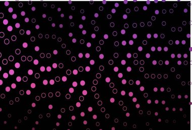 Noktalı koyu pembe vektör arkaplanı. Bulanık yağmur damlaları olan soyut bir çizim. Suyun deseni, yağmur damlaları.