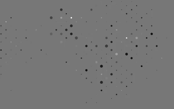 Light Silver Šedý Vektorový Vzorec Kuličkami Abstraktní Ilustrace Barevnými Bublinami — Stockový vektor