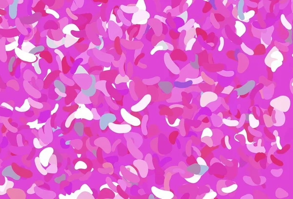 Soyut biçimlere sahip açık pembe vektör arkaplanı. Renkli rastgele şekillerle modern soyut illüstrasyon. Bir cep telefonu için arka plan.