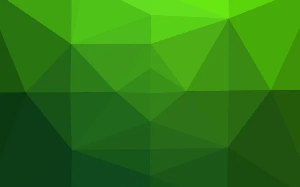 Hellgrüner Vektor Abstrakten Mosaik Hintergrund Moderne Geometrische Abstrakte Illustration Mit — Stockvektor