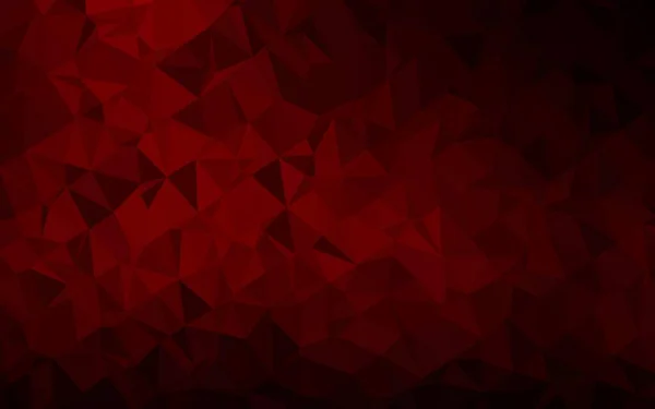 Dark Red Vecteur Abstrait Fond Mosaïque Échantillon Géométrique Triangulaire Avec — Image vectorielle
