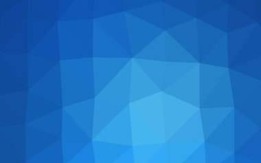 Koyu mavi vektör çokgen şablon. Eğilimli zarif, parlak bir çizim. Marka kitabınız için şablon.