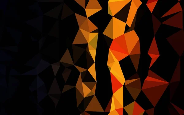 Dark Orange Vector Baja Cubierta Polietileno Ilustración Creativa Estilo Semitono — Vector de stock