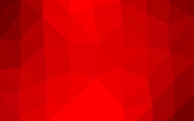 Açık Kırmızı Vektör soyut mozaik arkaplan. Yaratıcı illüstrasyon, yarım tonlu ve eğimli. İş tasarımınız için tamamen yeni bir şablon.