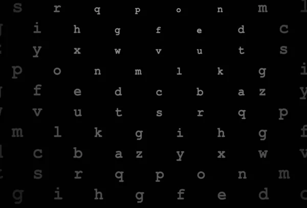ダークシルバー グレーのベクトルテンプレート 白い背景にグラデーションのある色のアルファベット記号 このパターンは ポスター 書籍のバナーとして使用できます — ストックベクタ