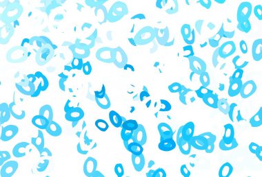 Açık mavi, kırmızı vektör benekli. Doğa tarzında renkli baloncuklu soyut illüstrasyon. Marka kitabınız için şablon.