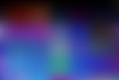 Koyu mavi, kırmızı vektör bokeh ve renkli desen. Soyut ve gradyan renkte renkli çizimler. Herhangi bir marka kitabı için şablon.