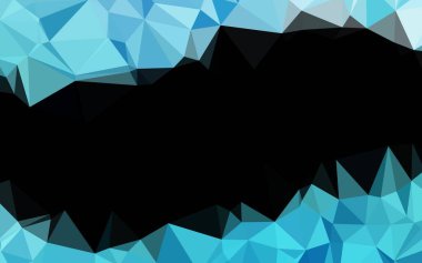 Açık BLUE vektör çokgen arkaplan. Renkli soyut çizimler ve gradyan. Marka kitabı için şık bir desen.