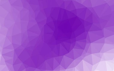 Açık Mor vektör bulanık üçgen dokusu. Yaratıcı illüstrasyon, yarım tonlu ve eğimli. Marka kitabı için şık bir desen.