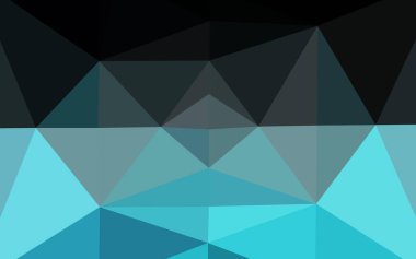 Işık Mavisi vektörü üçgen şablon parlıyor. Soyut ve gradyan renkte renkli çizimler. İşiniz için yepyeni bir tasarım..